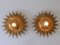 Mid-Century Modern Sunburst Flush Mounts, 1950s, Set of 2 2