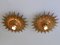 Mid-Century Modern Sunburst Flush Mounts, 1950s, Set of 2 7