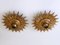 Mid-Century Modern Sunburst Flush Mounts, 1950s, Set of 2 3