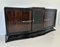 French Art Deco Macassar and Black Lacquer Sideboard, 1930s 5