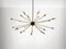 Mid-Century Modern Sputnik Brass Chandelier, 1950s, Image 6