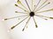 Mid-Century Modern Sputnik Brass Chandelier, 1950s, Image 5