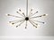 Mid-Century Modern Sputnik Brass Chandelier, 1950s, Image 2