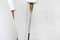 Vintage Stehlampe aus Reed aus Opalglas von René Mathieu, 1950 13