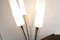 Vintage Stehlampe aus Reed aus Opalglas von René Mathieu, 1950 17
