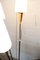 Vintage Stehlampe aus Reed aus Opalglas von René Mathieu, 1950 16