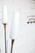 Vintage Stehlampe aus Reed aus Opalglas von René Mathieu, 1950 14