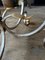 Large Circular Gold and Silver Gilt Wrought Iron Coffee Table, 1960s 7
