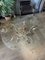Large Circular Gold and Silver Gilt Wrought Iron Coffee Table, 1960s 4