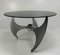 Italienischer Elica Tisch aus Stahl & Rauchglas, L. Campanini zugeschrieben, 1970er 2