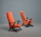Set of Swedish Armchairs in Velvet Upholstery, 1950s 4