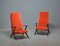 Set of Swedish Armchairs in Velvet Upholstery, 1950s 2