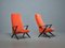Set of Swedish Armchairs in Velvet Upholstery, 1950s 1