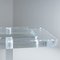 Console in Thick Transparent Acrylic Glass & Glass Top, 1980s, Image 9