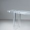 Console in Thick Transparent Acrylic Glass & Glass Top, 1980s, Image 11