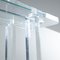 Console in Thick Transparent Acrylic Glass & Glass Top, 1980s, Image 5