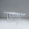 Console in Thick Transparent Acrylic Glass & Glass Top, 1980s, Image 13