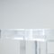 Console in Thick Transparent Acrylic Glass & Glass Top, 1980s, Image 15