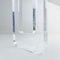 Console in Thick Transparent Acrylic Glass & Glass Top, 1980s, Image 10