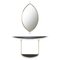 Vintage Console with Wall Mirror by Tommaso Barbi, Italy, 1970s, Set of 2 1