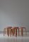 L-Bein Hocker aus rotem Linoleum & Birke von Alvar Aalto für Artek, 1960er, 5 . Set 10