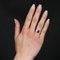 Natural Vivid Red Spinel Diamonds 18 Karat White Gold Ring 2