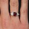 Natural Vivid Red Spinel Diamonds 18 Karat White Gold Ring 6
