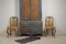 Antique Swedish Rococo Folk Art Painted Cabinet 3