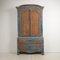 Antique Swedish Rococo Folk Art Painted Cabinet 8