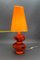 Orange Ceramic Table Lamp by Louis Drimmer, France, 1980s 20