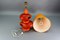 Orange Ceramic Table Lamp by Louis Drimmer, France, 1980s 15