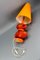 Orange Ceramic Table Lamp by Louis Drimmer, France, 1980s 18