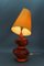 Orange Ceramic Table Lamp by Louis Drimmer, France, 1980s 11