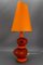 Orange Ceramic Table Lamp by Louis Drimmer, France, 1980s 4