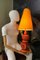 Orange Ceramic Table Lamp by Louis Drimmer, France, 1980s 7