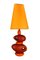 Orange Ceramic Table Lamp by Louis Drimmer, France, 1980s 1