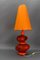 Orange Ceramic Table Lamp by Louis Drimmer, France, 1980s 14