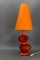 Orange Ceramic Table Lamp by Louis Drimmer, France, 1980s 5