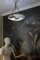 Large Dark Veined White Alabaster Pendant Light, 1920 7