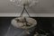 Grande Lampe à Suspension en Albâtre Blanc Veiné Foncé, 1920 2