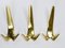 Large Vintage Brass Wall Coat Hook Model #4056 attributed to Carl Auböck, Austria, 1950s, Image 7