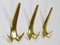 Large Vintage Brass Wall Coat Hook Model #4056 attributed to Carl Auböck, Austria, 1950s, Image 12