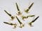 Large Vintage Brass Wall Coat Hook Model #4056 attributed to Carl Auböck, Austria, 1950s, Image 2