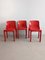 Red Selene & Stadio Dining Set by Vico Magistretti for Artemide, 1960s, Set of 4 9
