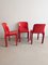 Red Selene & Stadio Dining Set by Vico Magistretti for Artemide, 1960s, Set of 4 10