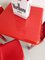 Red Selene & Stadio Dining Set by Vico Magistretti for Artemide, 1960s, Set of 4 4