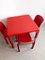 Red Selene & Stadio Dining Set by Vico Magistretti for Artemide, 1960s, Set of 4 12
