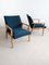 Set of Mid-Century Royal Blue Armchairs, 1970s, Image 1