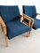Set of Mid-Century Royal Blue Armchairs, 1970s, Image 4