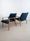 Set of Mid-Century Royal Blue Armchairs, 1970s, Image 3